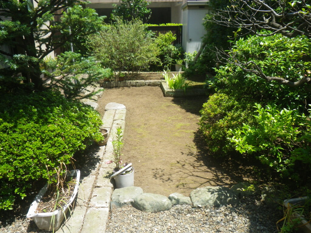 除草作業後